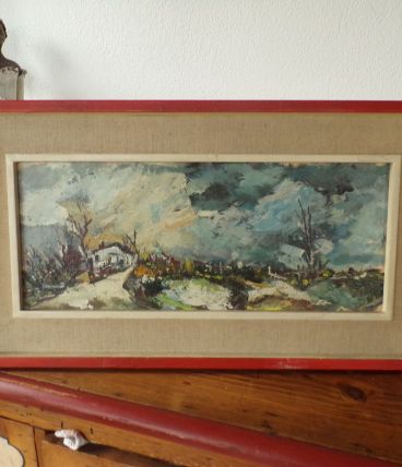 Huile sur panneau de Gilbert Chavant