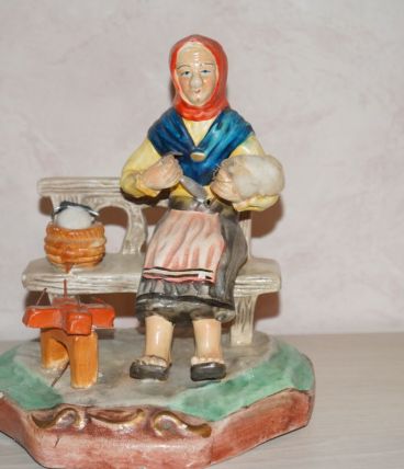 ancienne figurine en platre