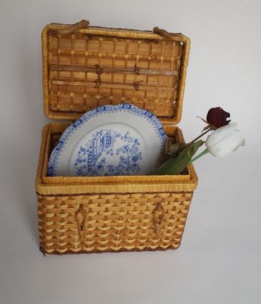 Boite à pique-nique en osier