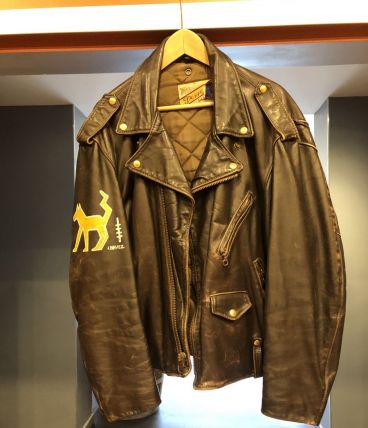 Perfecto Schott 1989 marron signé 