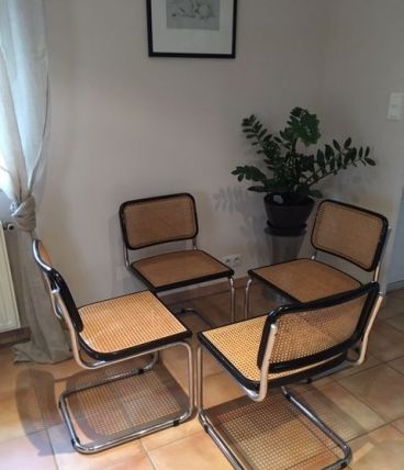 Lot de 4 chaises CESCA par Marcel Breuer
