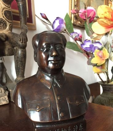 Statuette bronze Buste Mao très bon état 