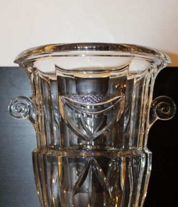 Seau à champagne vintage cristal de Lorraine