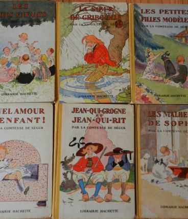 Lot de 6 livres de la Comtesse de Ségur