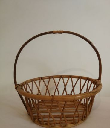 Panier rotin vintage