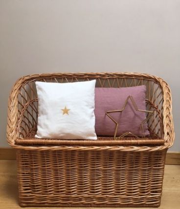 Coffre à jouet en rotin