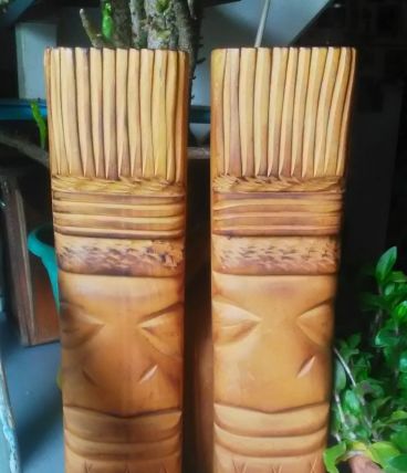 deux sculptures sur bois - Artisanat 