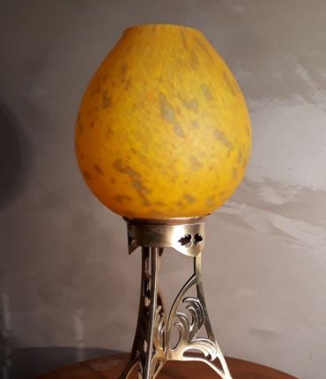 lampe veilleuse pate de verre 