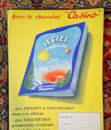 Ancien protège cahier publicitaire "chocolat Casino"