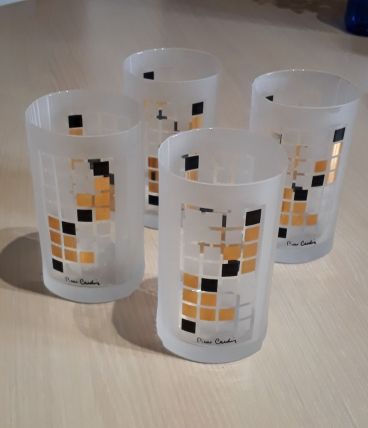  lot  de verres de luxe  pierre cardin  rare  
