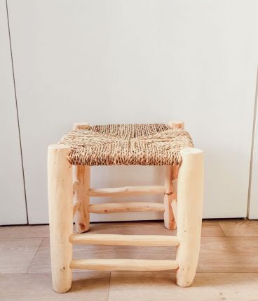 Petit tabouret marocain Beldi traditionnel