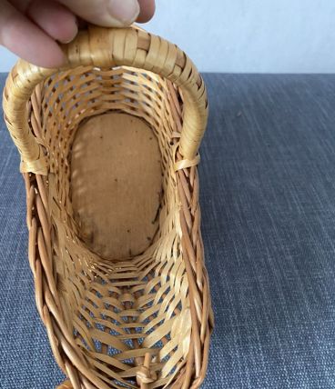 porte bouteille osier