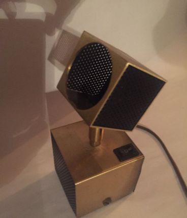 Lampe de Bureau Moderniste Cubique 1950s