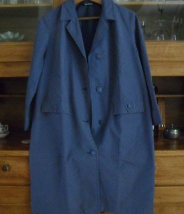 vrai imper femme vintage fin 50's/début 60's.Marine.