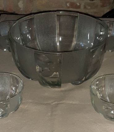 Saladier et 4 coupelles fruits/glace REIMS/FRANCE