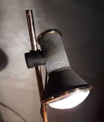 lampe spot gris granite de bureau  1970