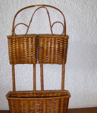 Porte-courrier / vide poches en osier
