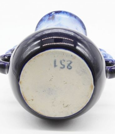 Vase en céramique bleu