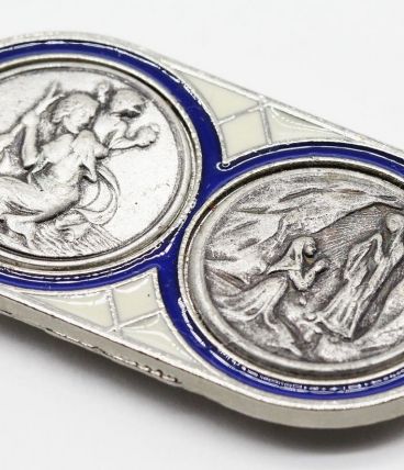 Plaque métal saint Christophe