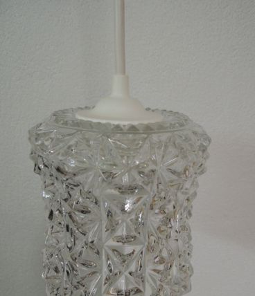 Petite suspension en verre vintage