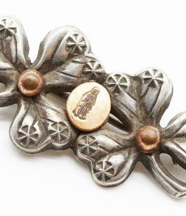 Broche vierge Marie Vintage