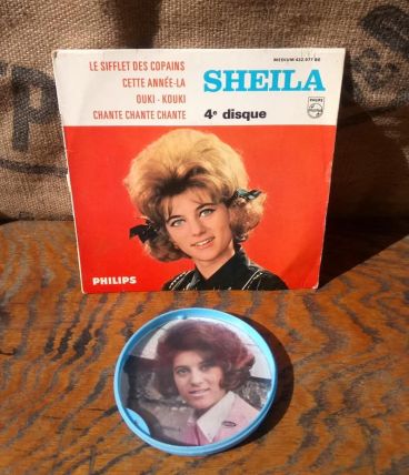 45 tours Sheila (Philips) et médaillon publistar 