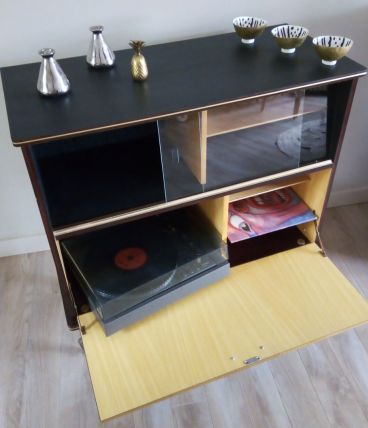 Meuble pour tourne disques, vinyles, TV