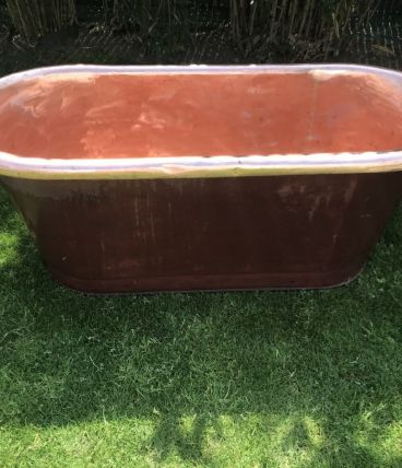 Baignoire en cuivre étamé