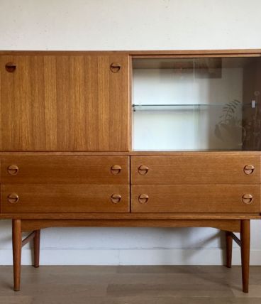 Buffet enfilade haute commode vintage années 60