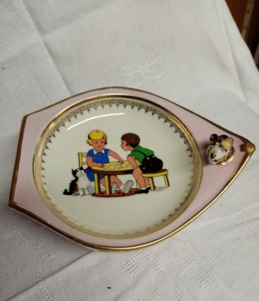 Assiette bébé en porcelaine de limoges
