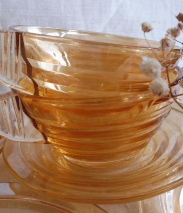 Service café irisé 1950 Gondolo