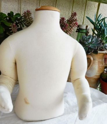 Mannequin buste enfant articulé bois/coton