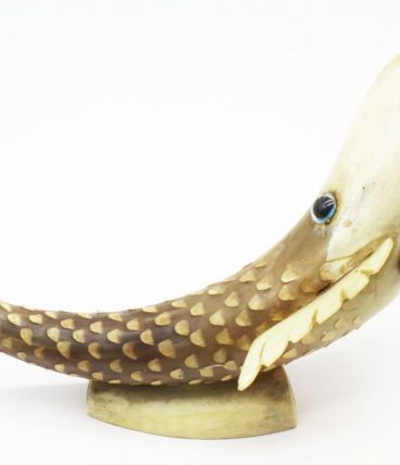 Sculpture poisson en corne