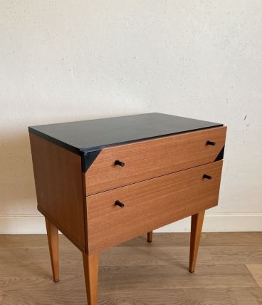  Table de nuit chevet 3K Möbel vintage années 60