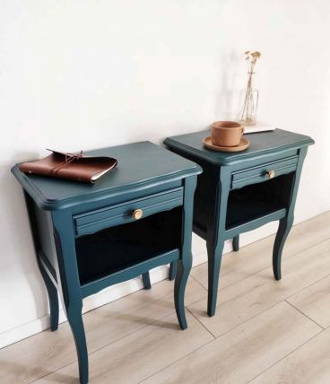 Paire Table Chevet bois
