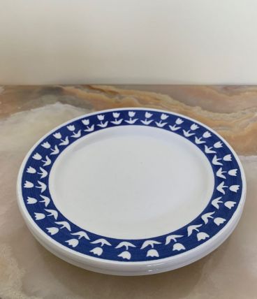 Lot de deux petites assiettes à dessert