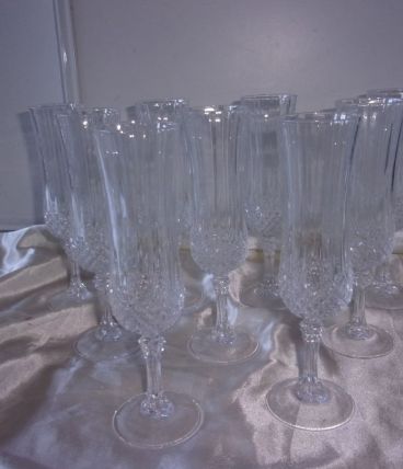 Lot de 9 flûtes à champagnes 