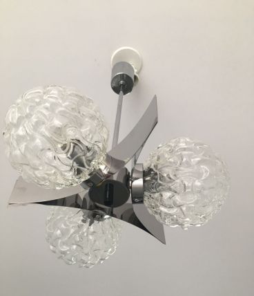 Suspension Vintage style max Sauze chrome et 