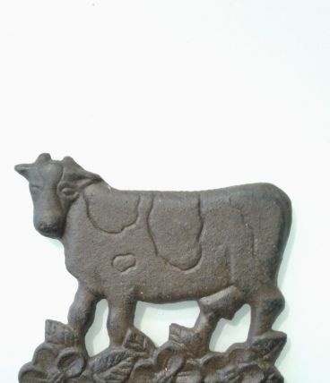 Baromètre vache metal.