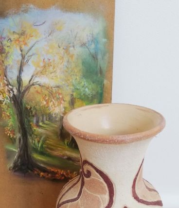 Vase style terre cuite