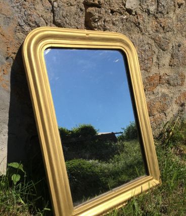Miroir ancien Louis Philippe doré