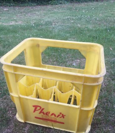 Caisse à bouteilles vintage Phénix bière belge