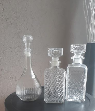 Trio de carafes vintage