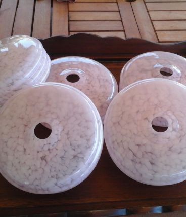 Suspension  verre de clichy