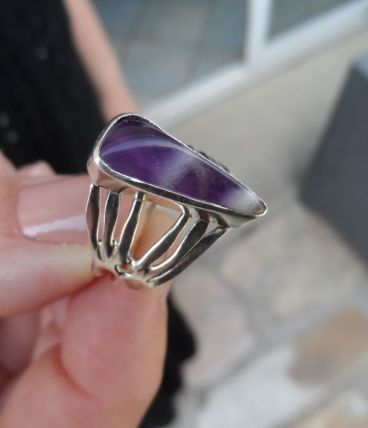 bague pierre Améthyste 