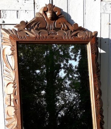 Miroir en bois 96 x59 cm