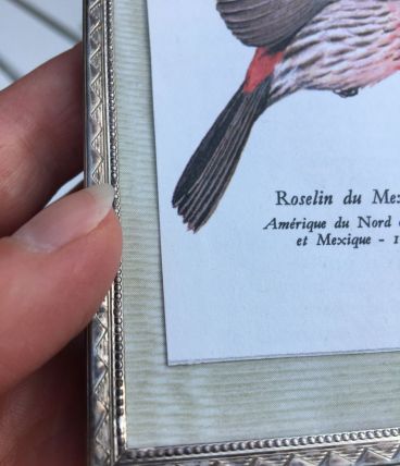 Petit cadre métal ciselé 