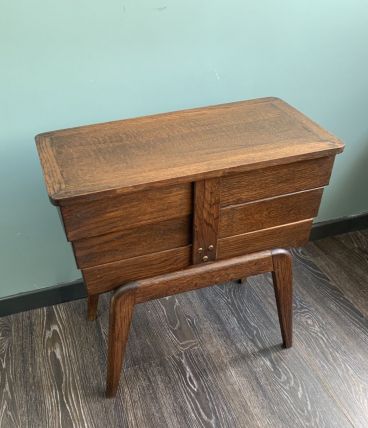 Travailleuse vintage année 50 pieds compas 