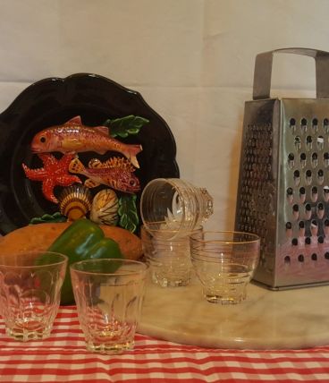 Lot de 5 verres dorés 