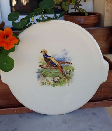 Grande Assiette Digoin Sarreguemine Décor faisans